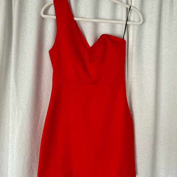 NBD Jasper Mini Dress in Red Orange with tags - Picture 2 of 4
